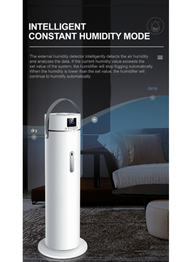 9L 3-Speeds Pump-Type Floor Cool Mist humidifier Home H2O humidifier SCK-2A30-36 White