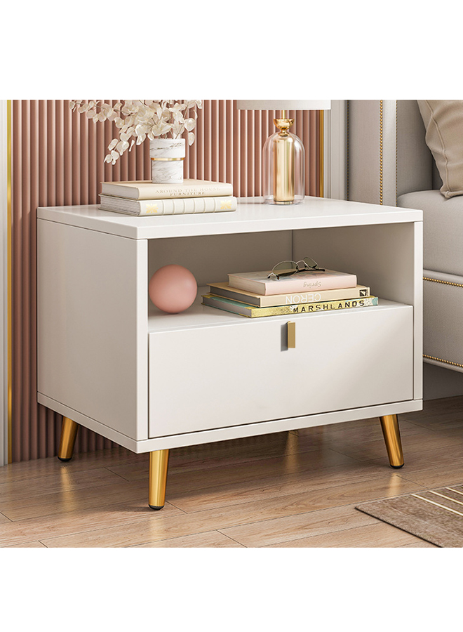 European-style Nightstand, Light Luxury Style Bedside Cabinets With Drawer, Simple Bedside Table 40*40*53cm