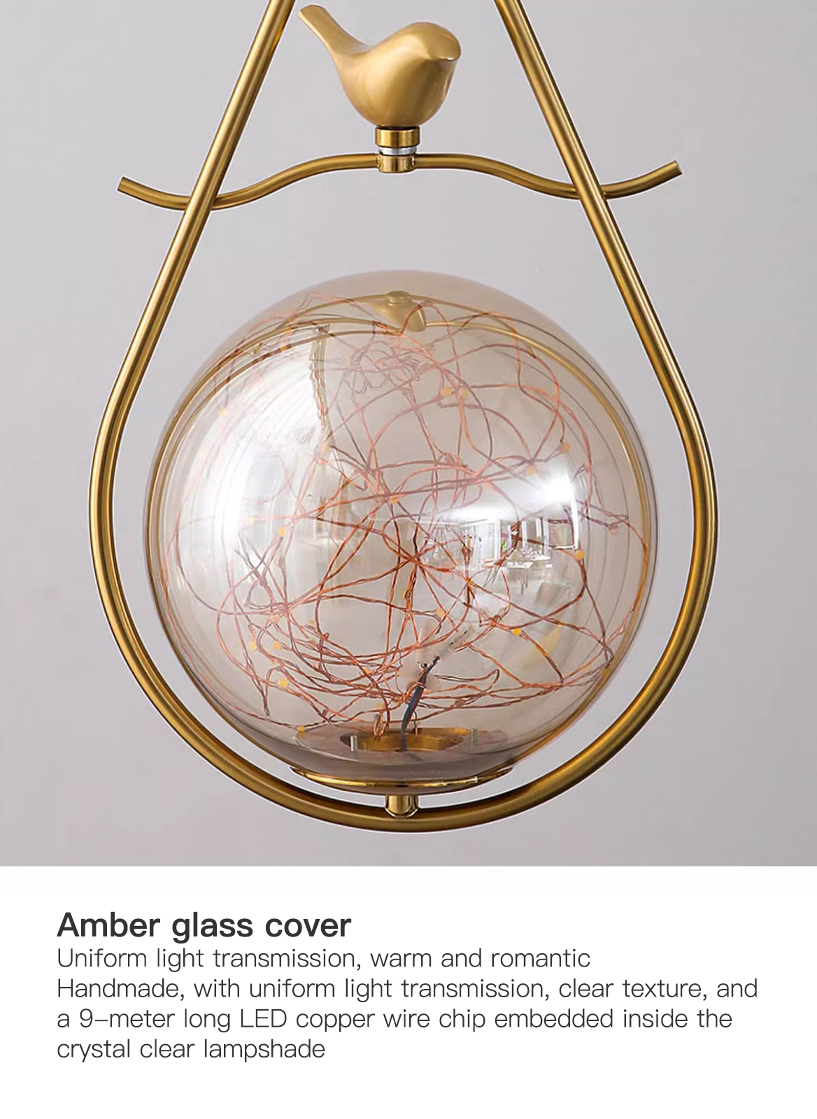 Modern Bird Spherical Glass Floor Lamp Nordic Simple Creative Shape Standing Lamp For Living Room Bedroom Standing Light With Marble Base