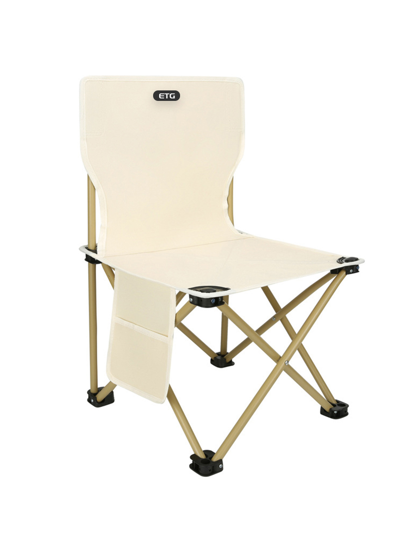 Portable Outdoor Backrest Folding Chair, Suitable for Camping, Picnicking, Fishing 42*42*72CM