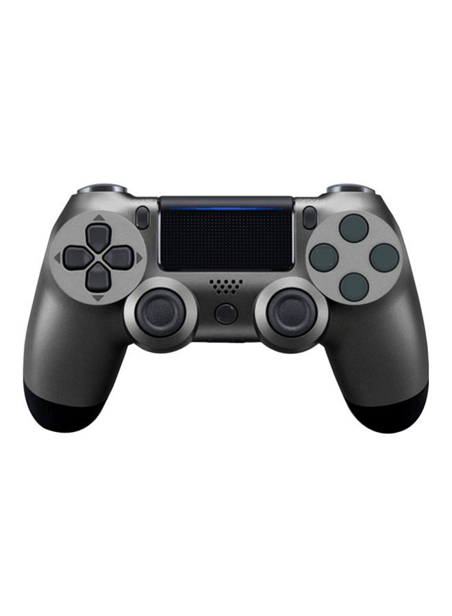 Bluetooth Wireless Game Controller for PS4/Slim/Pro/PC/iOS/Android/Steam with Dual Vibration, Headphone Jack Black/Grey