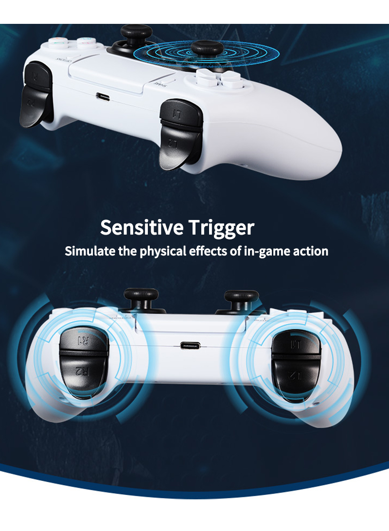Bluetooth wireless  controller with PS5/PS4/PC, stable without delay