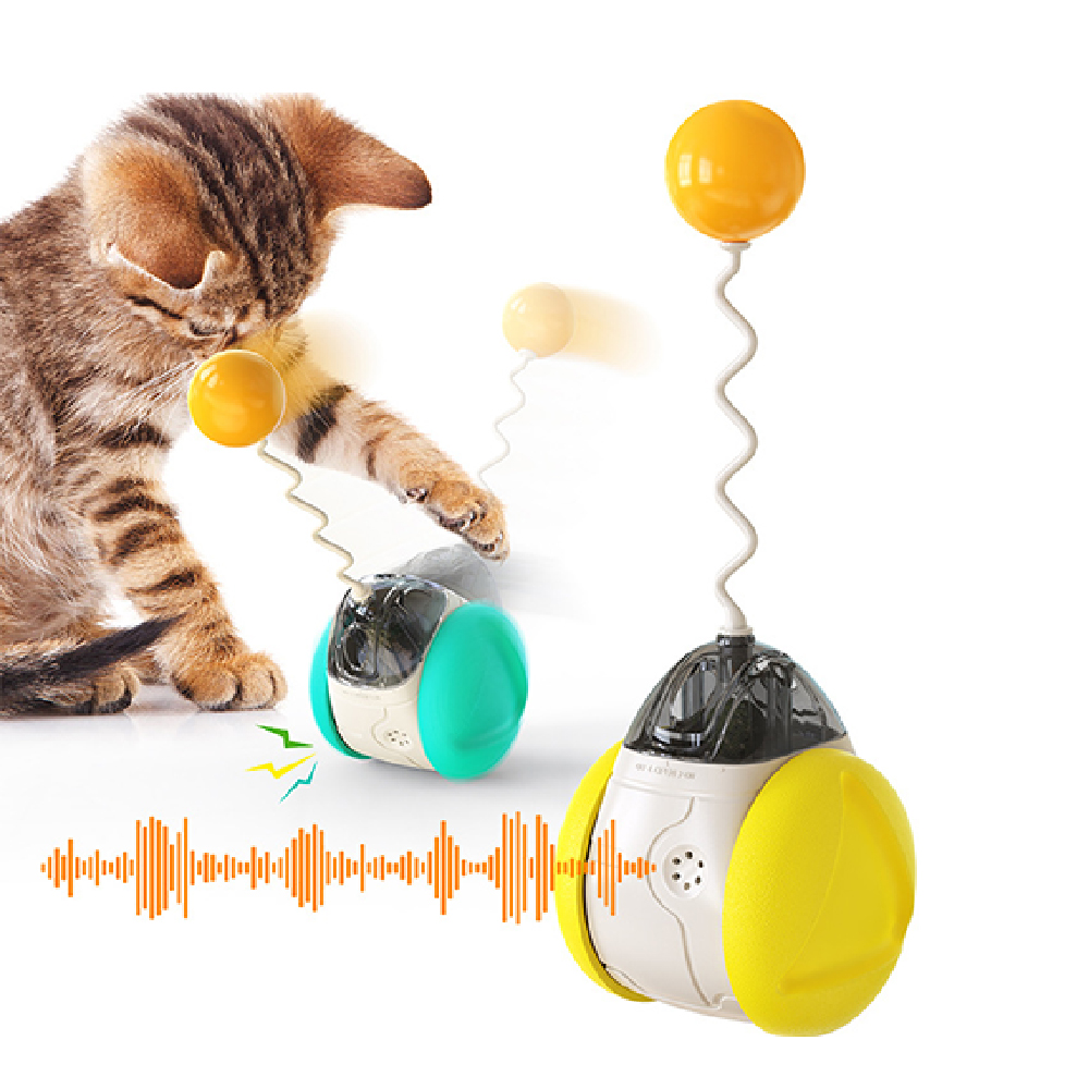 Pet toy New Spring Bird Cat Toy Leaking Food Tumbler Funny Cat Stick