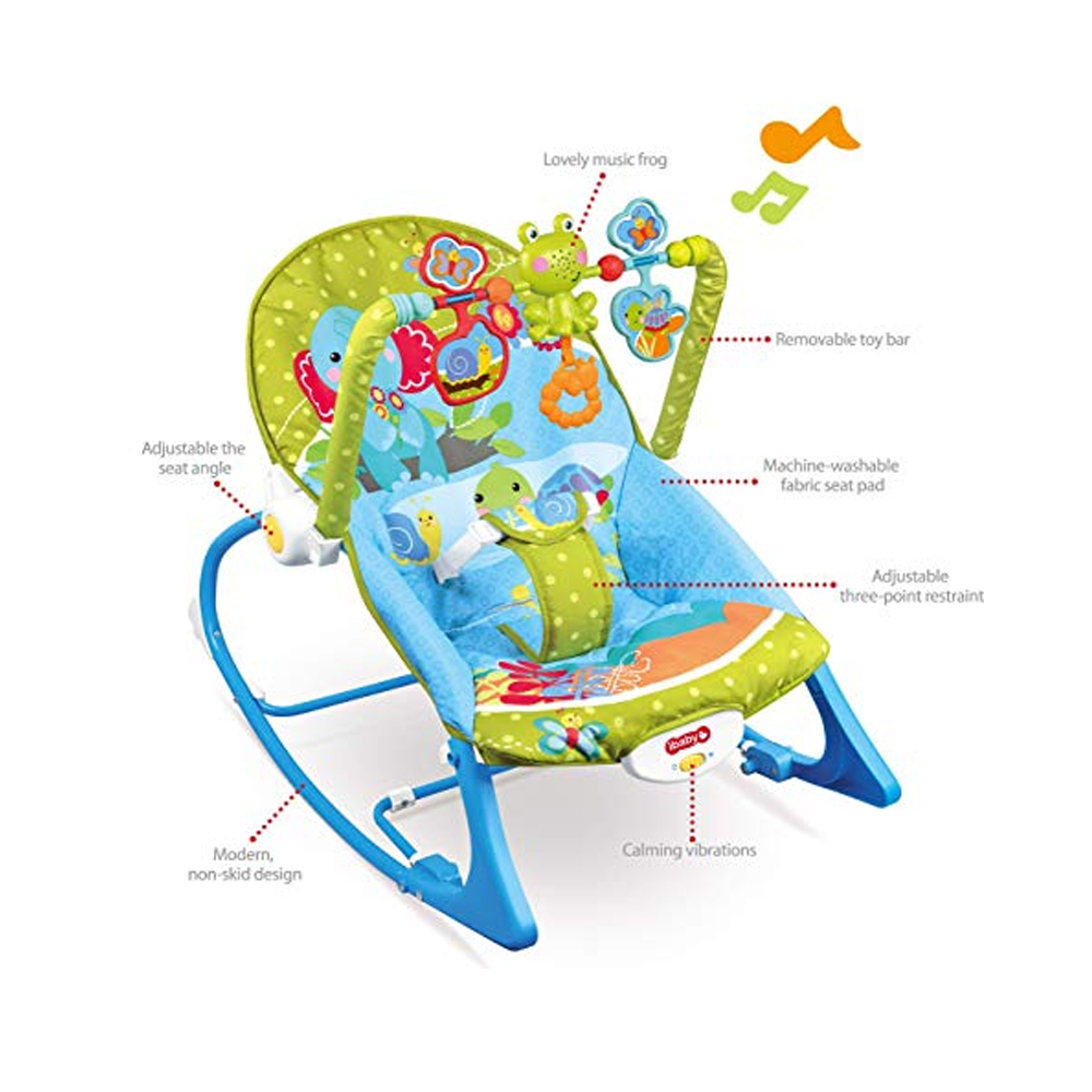 Infant To Toddler Rocker Multifuntional Vibrating Baby Rocking Chair
