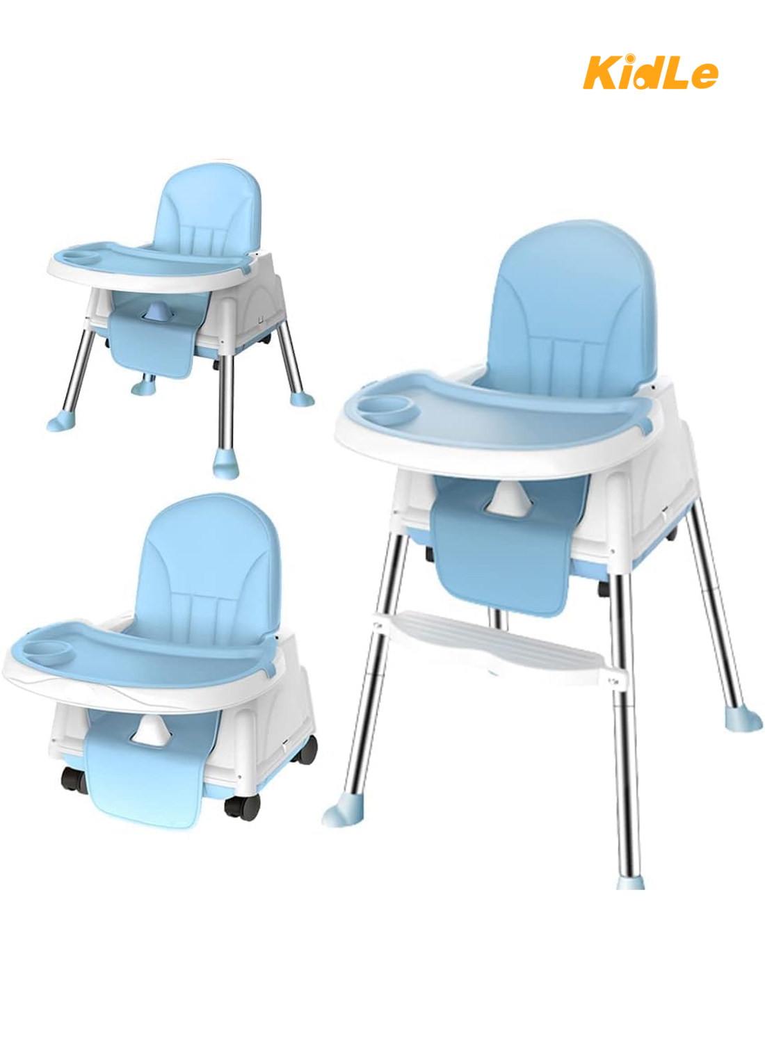 Baby highchair For Eating Foldable Portable Household Multifunctional Portable Baby Dining Car With Roller Wheels