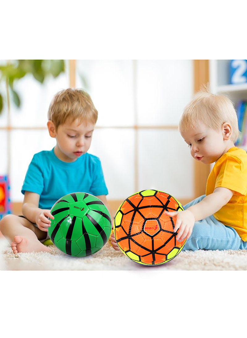 Children's Football Wear-resistant Soft Leather Inflatable No. 2 Football Kindergarten Special Ball