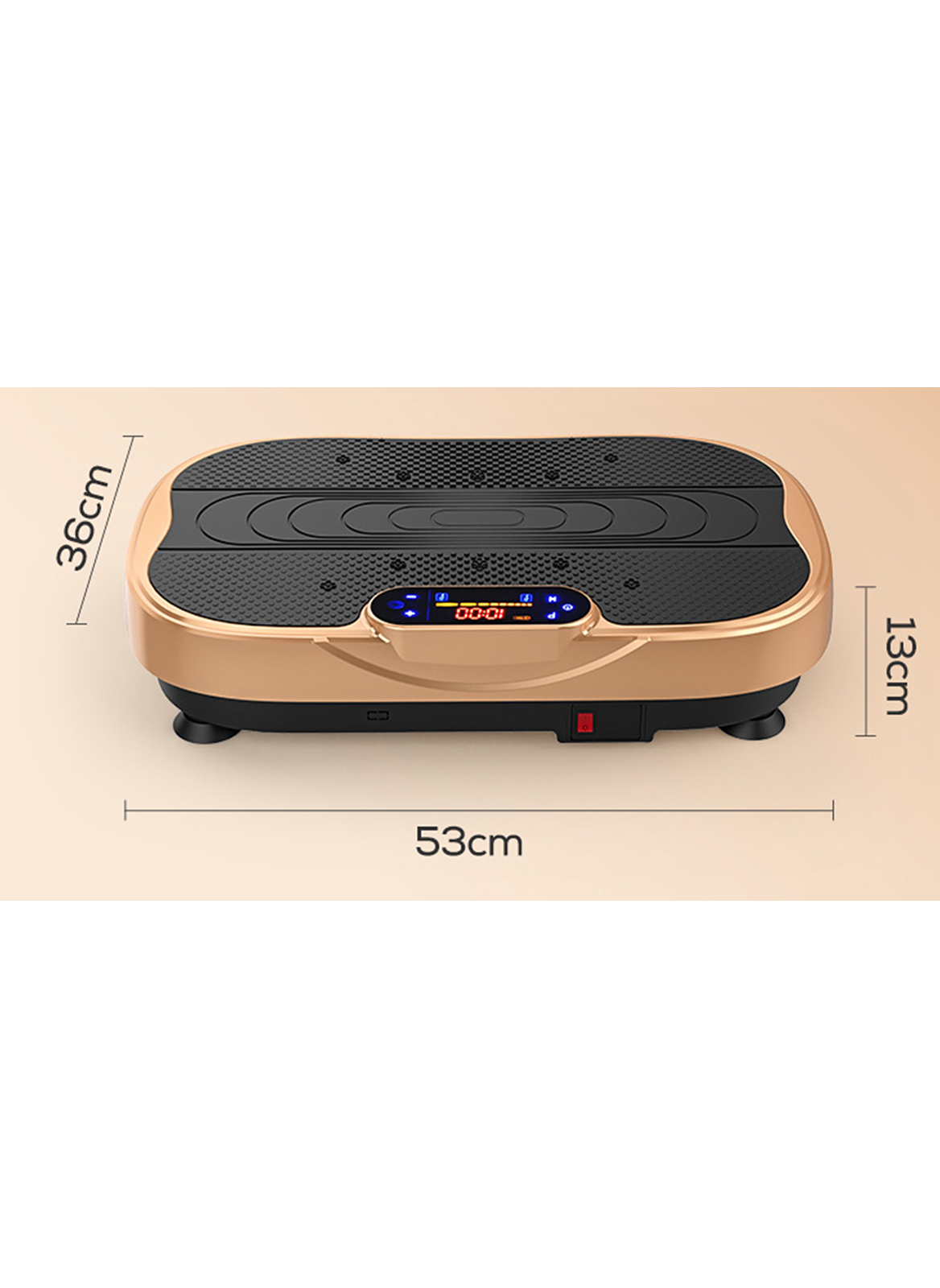 Vibration Plate Exercise Machine - Whole Body Workout Vibrate Fitness Platform with LCD Display Lymphatic Drainage Machine for Weight Loss Shaping Toning Wellness Home Gyms