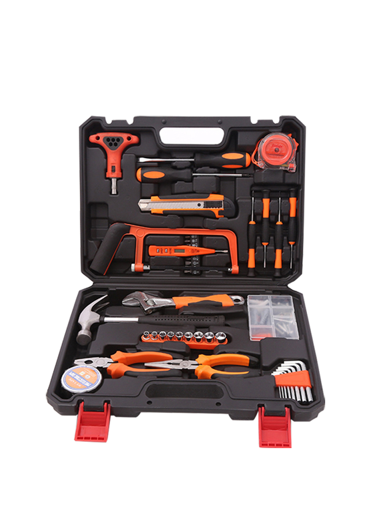 82-Pieces Home Vehicle Electrician Hand Tool Combination Kit Repair Toolbox