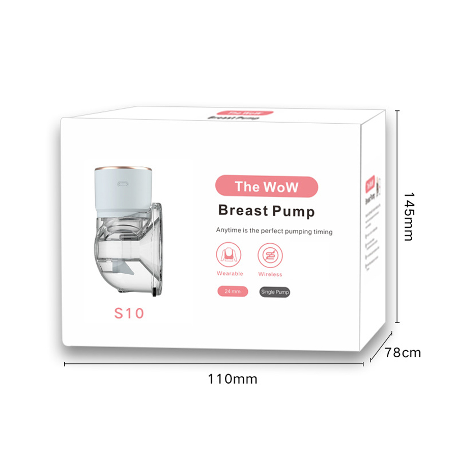 Intelligent wearable electric breast pump, silent integrated breast pump, invisible automatic milker-s10