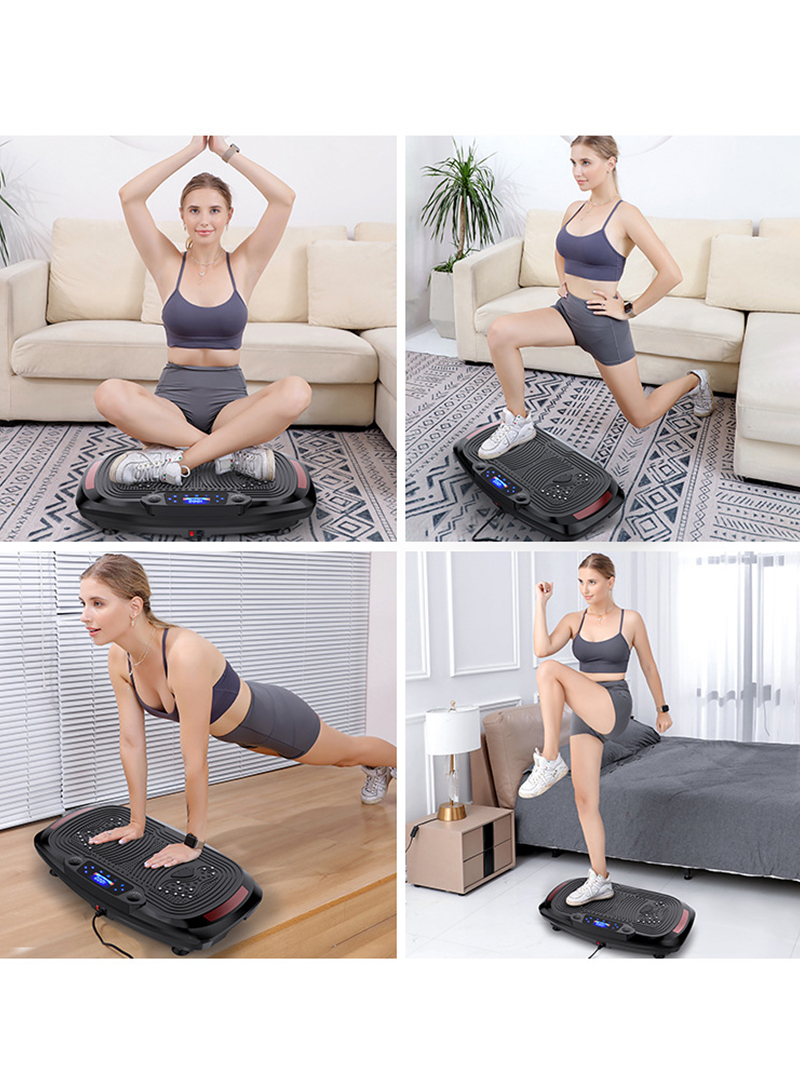 3D Vibration Plate Exercise Machine - Dual Motor Oscillation, Pulsation 3D Motion Vibration Platform - Full Whole Body Vibration Machine for Home Fitness