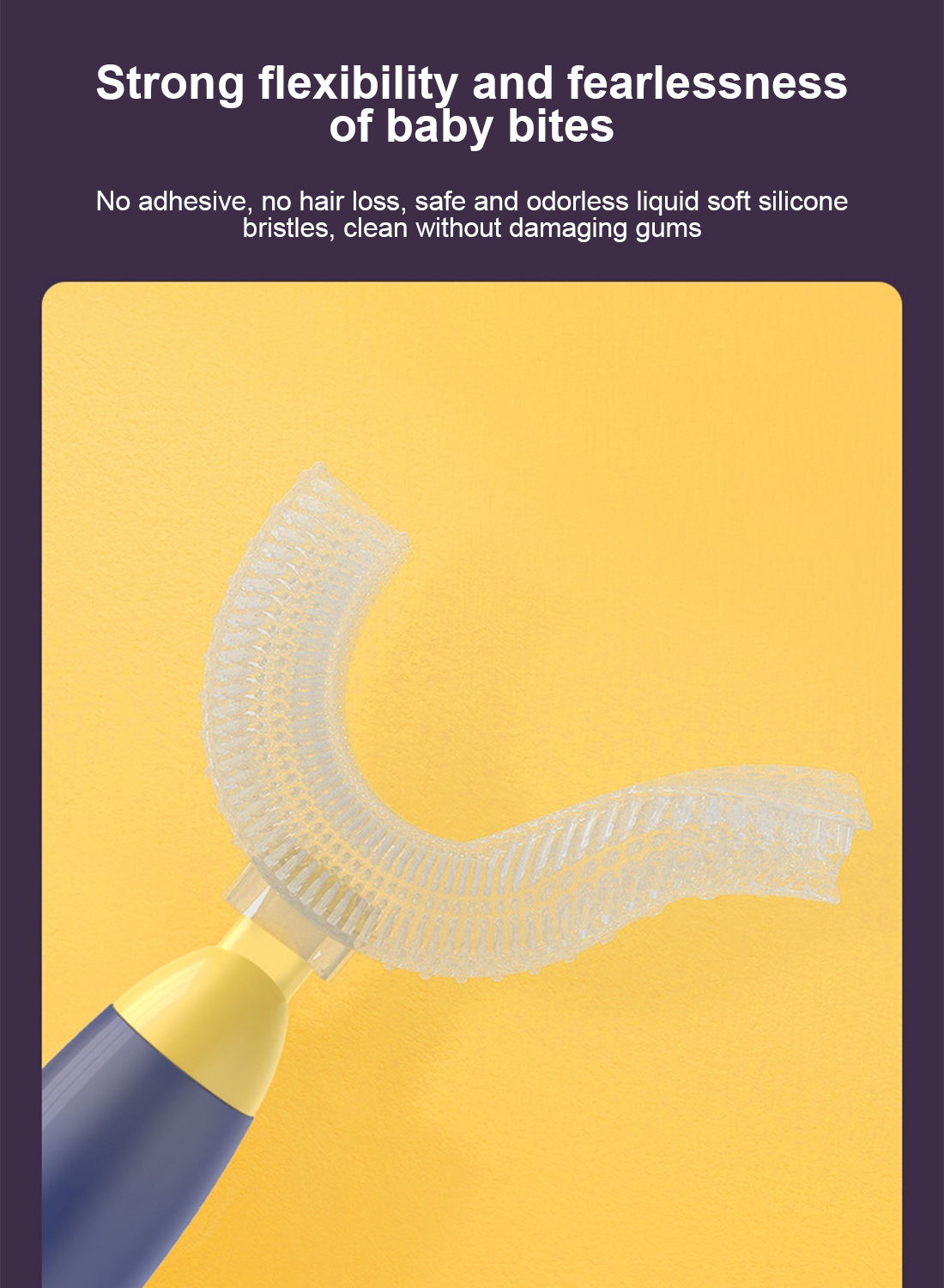 Children's U-Shaped Rocket Toothbrush