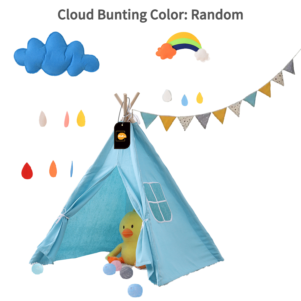 Portable Indian Children's Tent for Kids Cotton Carva Tipi Teepee Kids Tent Children's House Indoor Playhouse