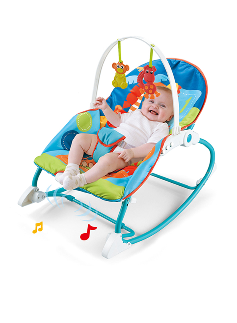 2 in 1 Music Vibrating Baby Rocker + Dining Table