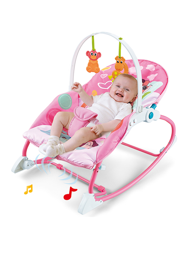 2 in 1 Music Vibrating Baby Rocker + Dining Table