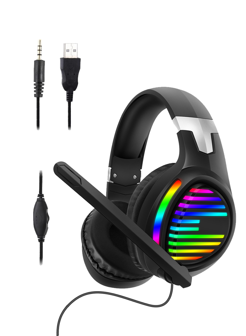 G3 RGB Wired Over Ear Gaming Headset with Microphone