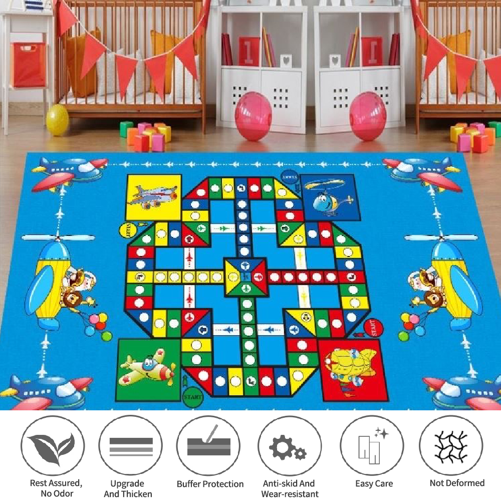 Children's Carpet Home Living Room Children's Cartoon Floor Mats Flying Chess Carpet