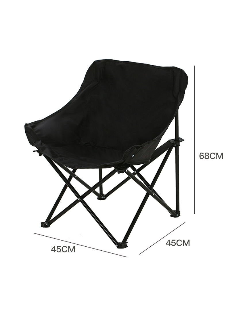 Outdoor Portable Oxford Cloth Folding Chair Suitable for Camping, Picnics, and The Beach