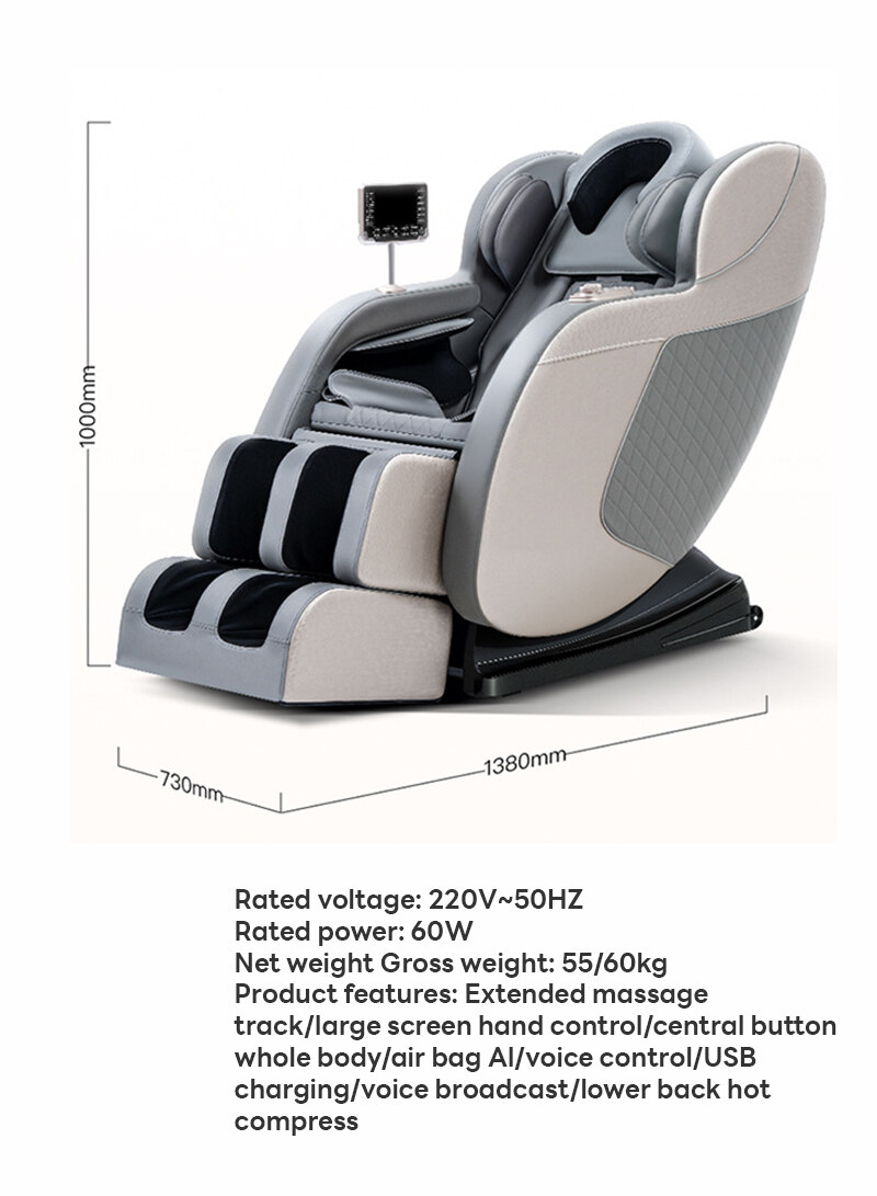 Multifunctional Home Smart Voice Massage Chair, Full Body Luxury Space Capsule Electric Massage Sofa Chair