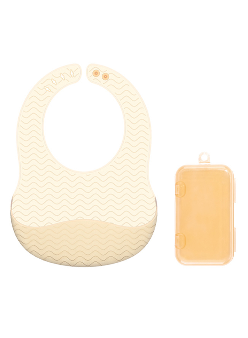 Baby's Thin Silicone Bib, Ultra-Thin Baby Waterproof Dining Bag
