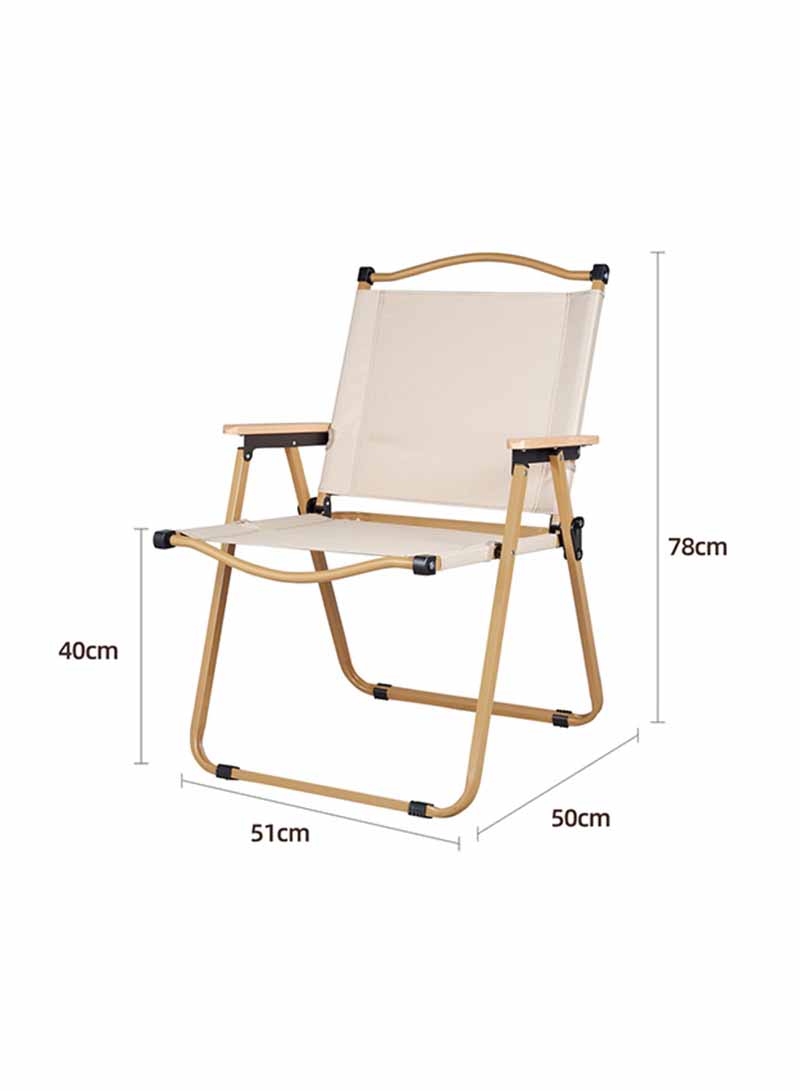 Outdoor Portable Waterproof Oxford Cloth Folding Chair, Suitable for Camping, Seaside, and Outdoor Activities 51*50*78CM