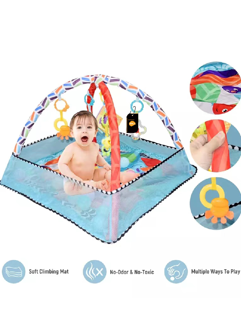 Baby Fitness Frame Boys And Girls Crawling Game Blanket Puzzle Multi-function Fence Crawling Mat Enlightenment Toys 0-18