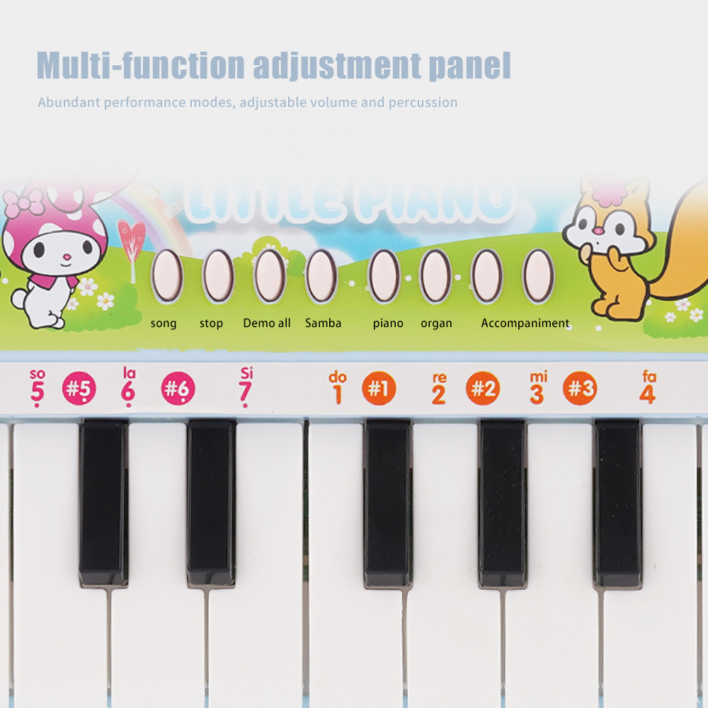 Children's musical instrument toy electronic piano 24-key simulation piano educational toy baby musical instrument can be connected to USB playback