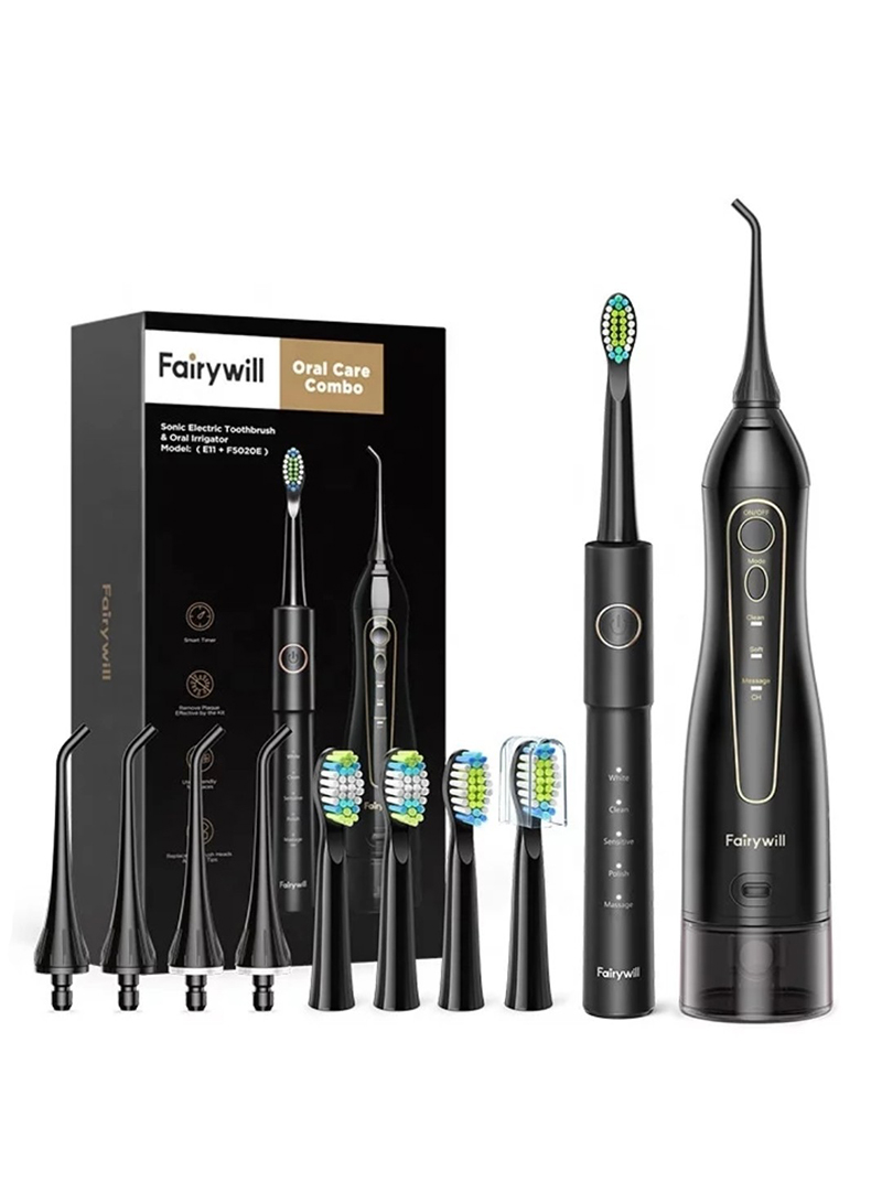 Water Flosser and Electric Toothbrush Combo - Cordless Water Flosser for Teeth - 5 Modes Sonic Electric Toothbrush, 3 Modes Portable Water Floss