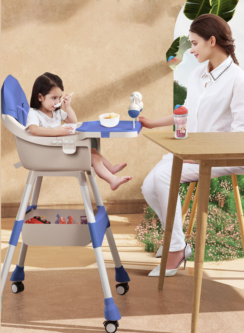 Baby Eating Chair Portable Household Height Adjustable Multi-functional Children's Dining Table And Chair