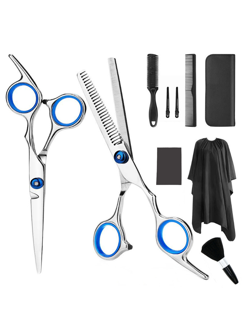 Professional Barber Scissors, Hairdressing Scissors Set, Flat Scissors, Dental Scissors, Stainless Steel Barber Tool Set