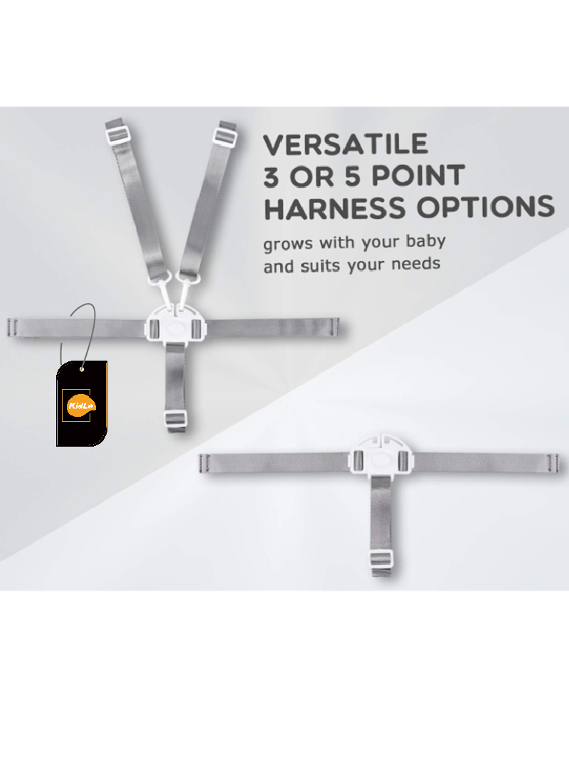 Adjustable Shoulder Pad Safety Guard Stroller 5-Point Harness