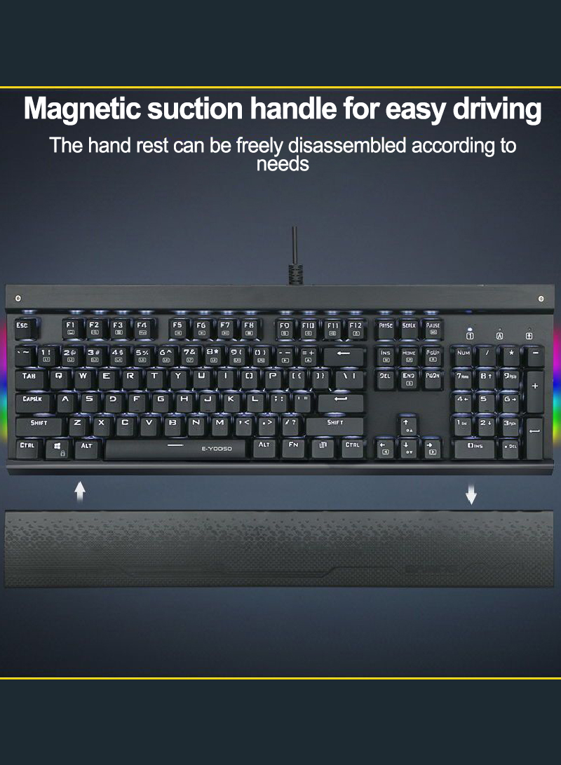 Z-727 RGB Mechanical Gaming Keyboard Black-Blue Switch and RGB Gaimg Mouse set