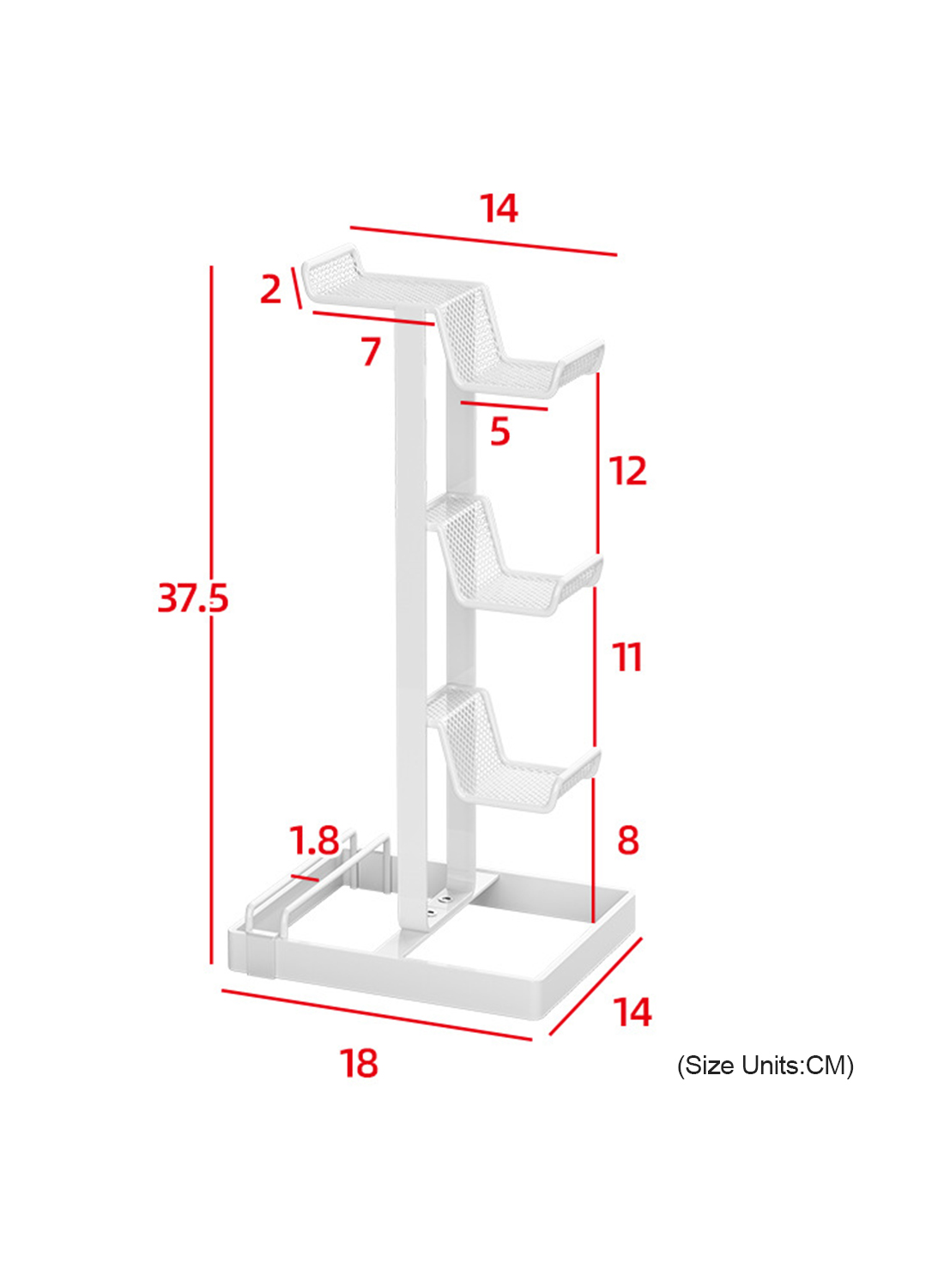 3-Tier Controllers Holder Display Stand for PS4/PS5/Switch Pro/Xbox Controllers/Headsets/Consoles/Mobile Phones Tablet