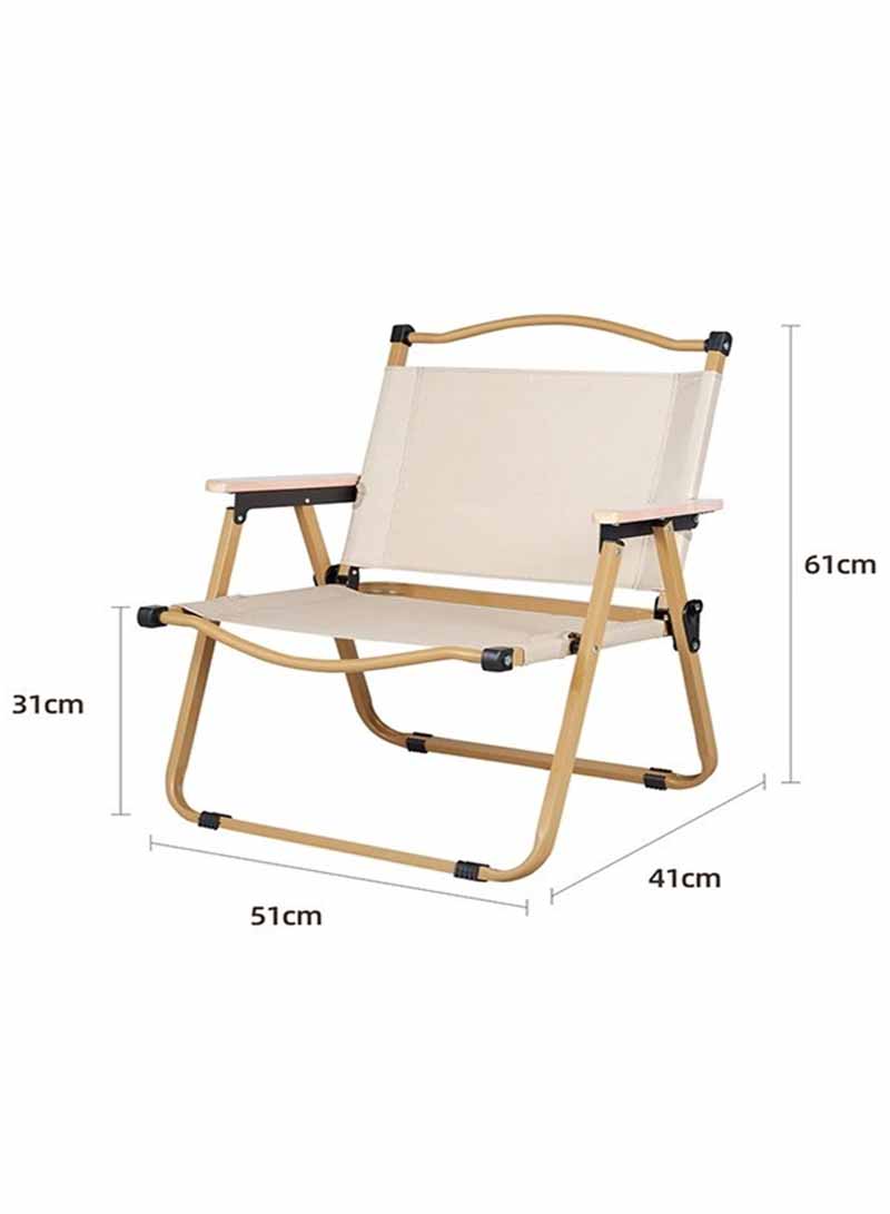 Outdoor Portable Waterproof Oxford Cloth Folding Chair, Suitable for Camping, Seaside, and Outdoor Activities 51*41*61CM