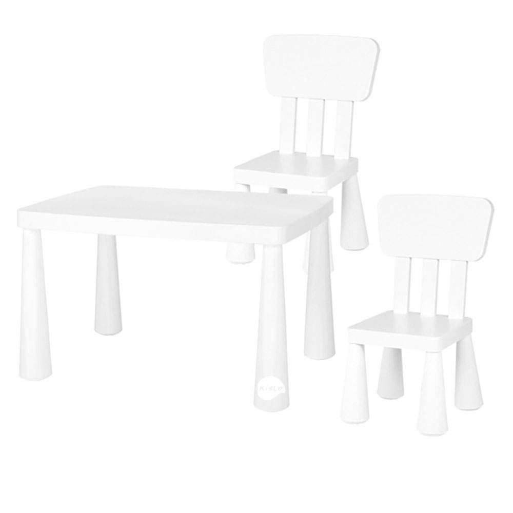 Kindergarten Children's Table And Chair Set, Plastic Table And Chair, Baby Study Table, Children's Toy Table (one Table And Two Chairs)
