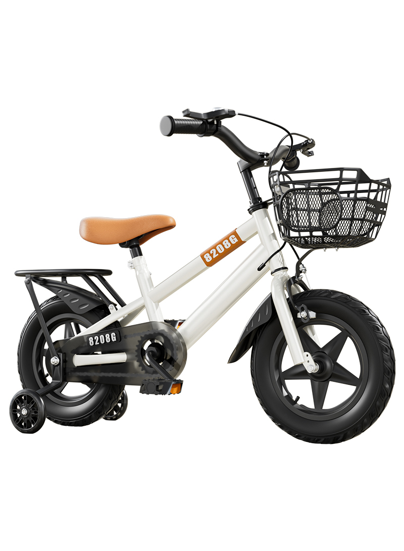 Children's Bicycles High Carbon Steel Frame, Wear-resistant Tires, Adjustable Seat, Smooth Bearings, Safe and Stable, Responsive Dual Brakes Perfect for Kids' Cycling Adventures