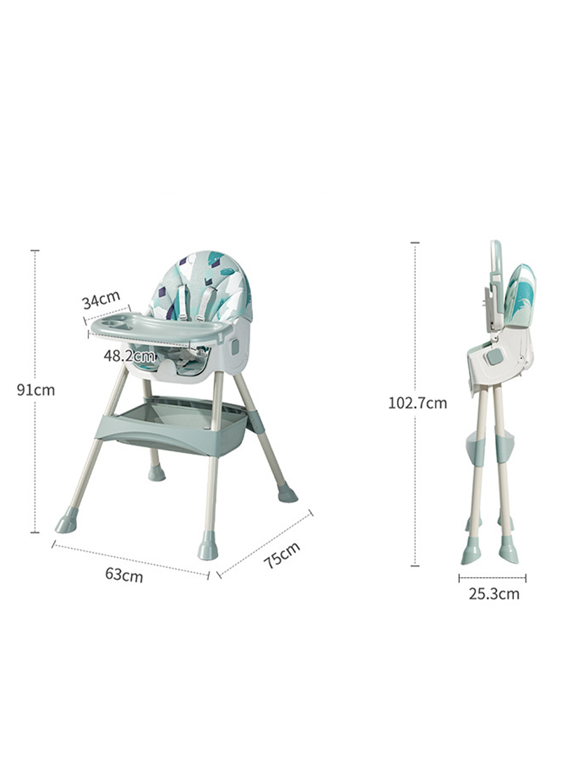 Baby Dining Chair Adjustable Children's Table and Chair Swing Dining Chair Double Layer
