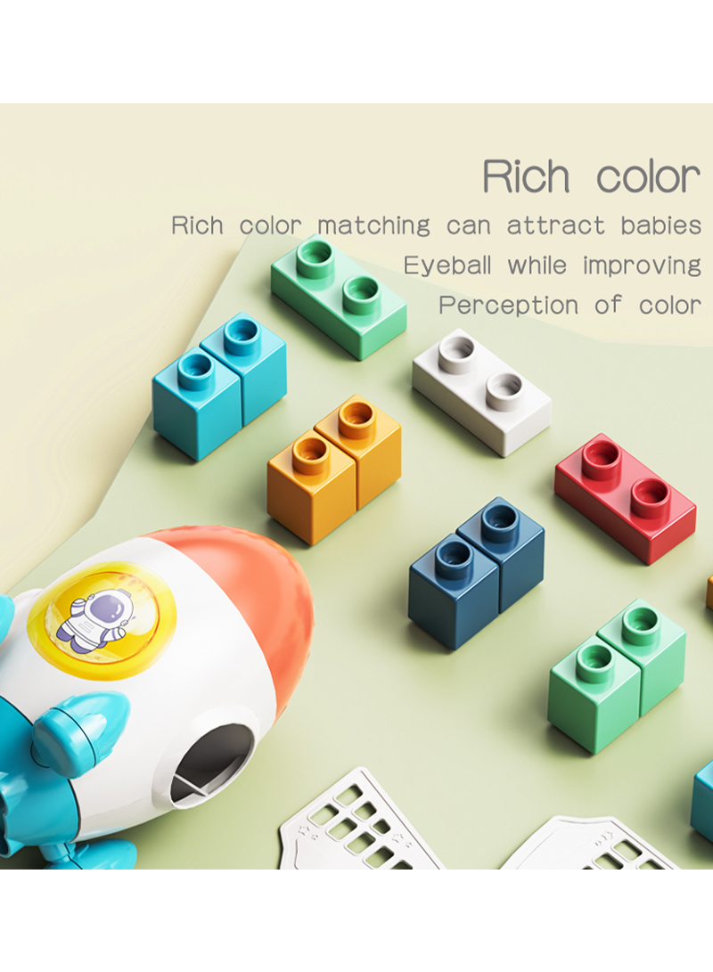 71 Particle Puzzle Roller Diy Puzzles block Toddler Toys for Kids Jigsaw Puzzles Learning Toys for Boys and Girls Toys Color Shapes Early Learning Educational Gift