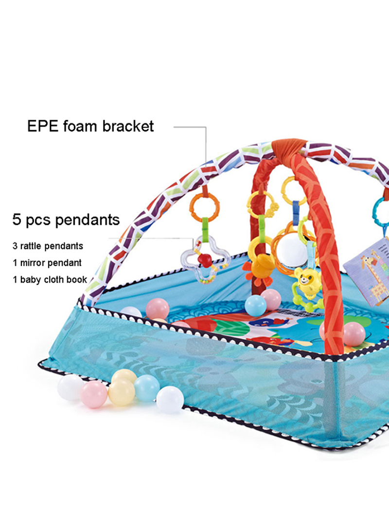 Baby Fitness Frame Boys And Girls Crawling Game Blanket Puzzle Multi-function Fence Crawling Mat Enlightenment Toys 0-18