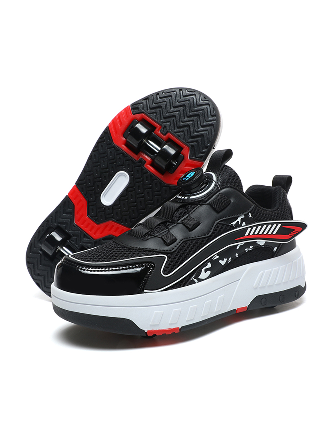 Kids Roller Skate Shoes Fashion With Four Wheels Sport Sneaker Outdoor For Kids For Boys Girls