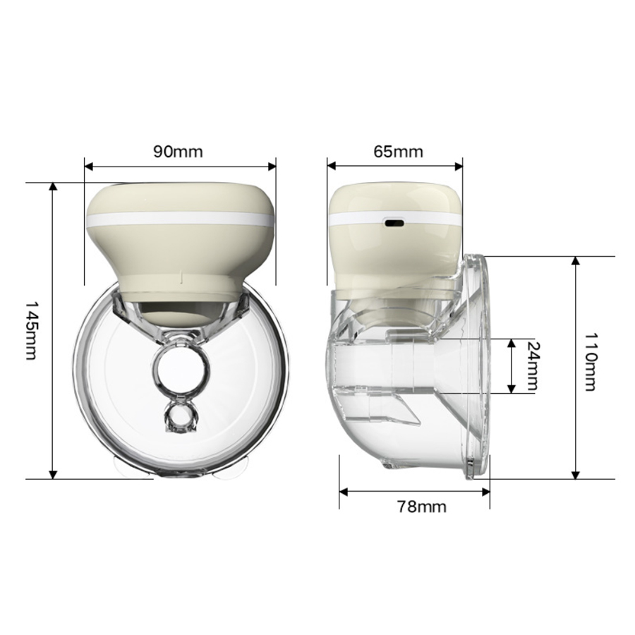 Intelligent wearable full-automatic breast pump single bilateral electric portable post partum milker for pregnant women-s09