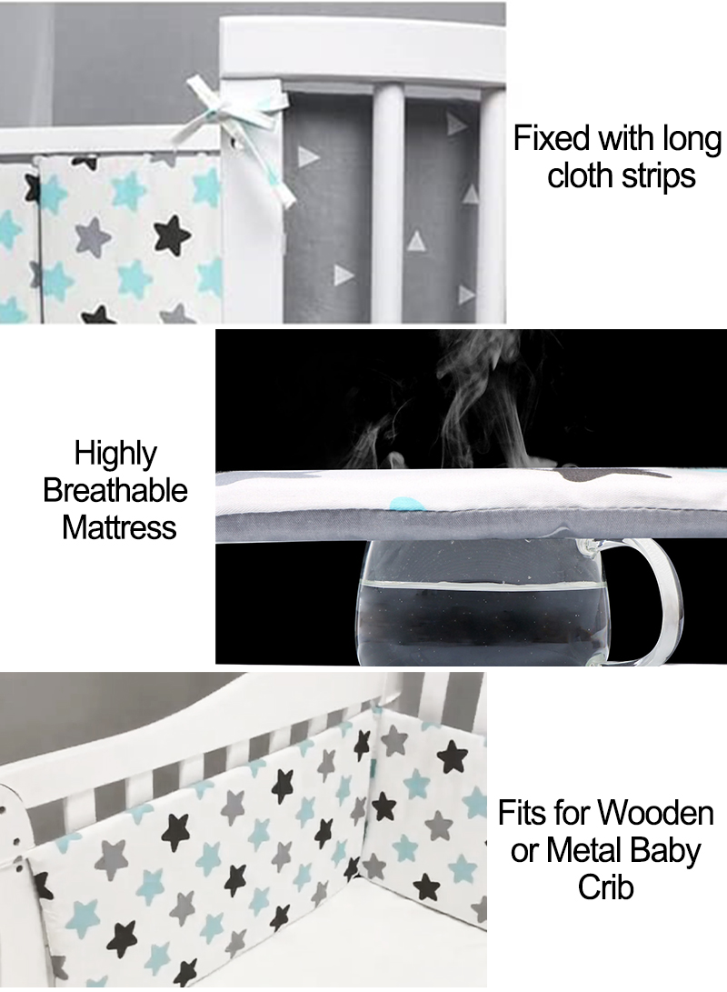 Baby Crib Liner Safety Side Pad