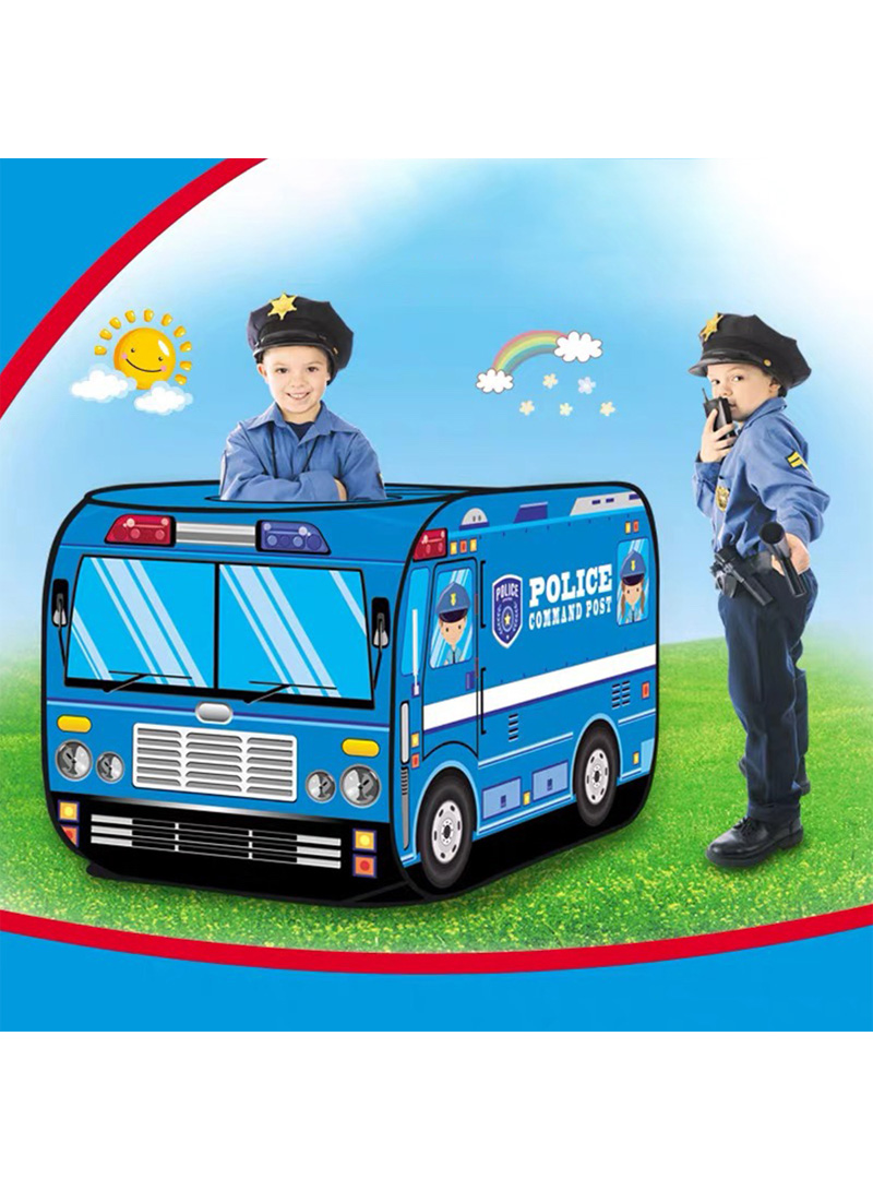 Children's Play Police Car Tent Kids Play Tent For Boys and Girls Indoor Outdoor Activities