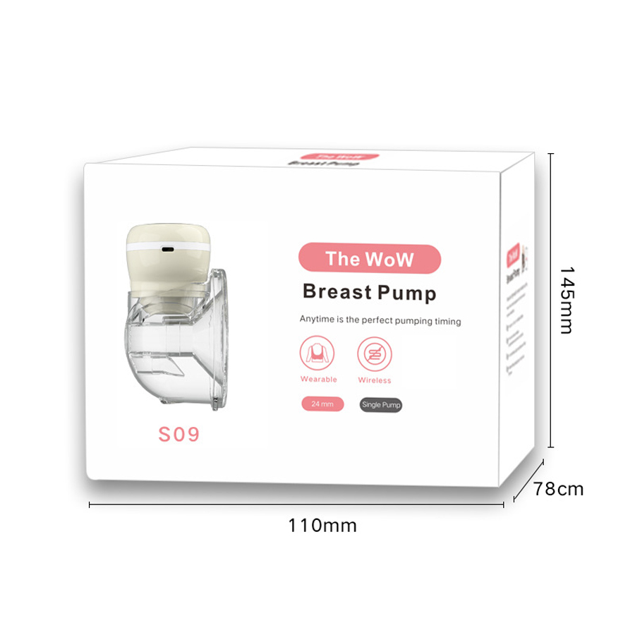 Intelligent wearable full-automatic breast pump single bilateral electric portable post partum milker for pregnant women-s09