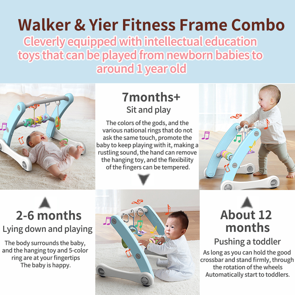 Baby Multifunctional Walker + Changing Mat