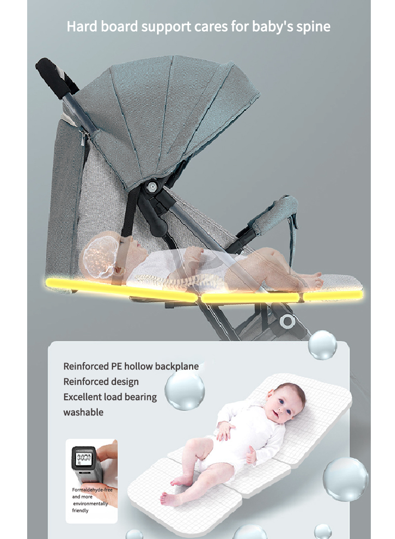 Factory Stroller Can Sit And Lie Lightweight Baby Stroller Walking Baby Stroller Folding High Landscape Umbrella Car