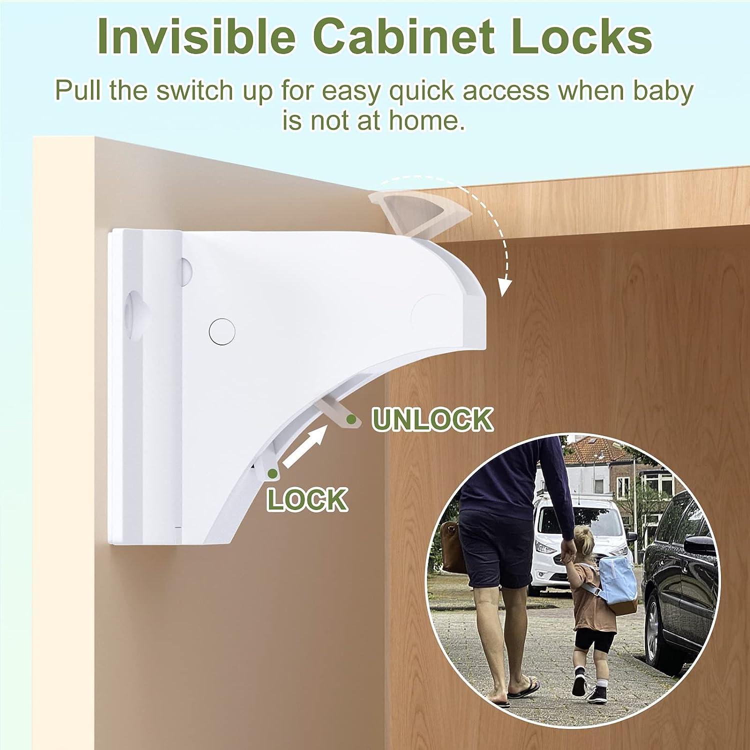 Punch-free Drawer Lock Child Safety Lock Magnetic Cabinet Door Lock Magnetic Lock Invisible Lock Baby Safety Lock Cabinet Lock