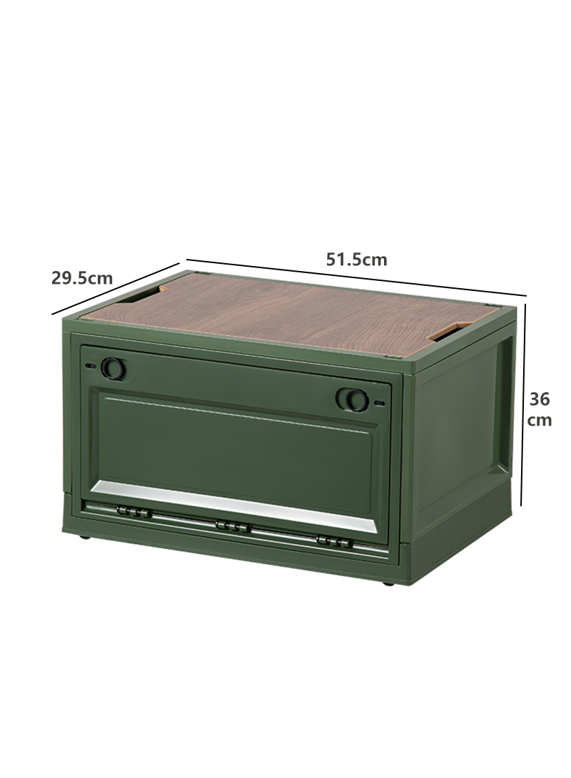 Outdoor Large Capacity Folding Storage Box, Suitable for Camping, Seaside, and Outdoor Activities 50.5*36*29.5CM