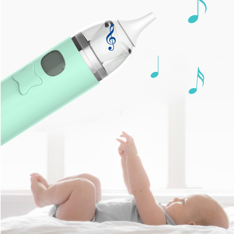 New baby music nasal aspirator, electric nasal mucus cleaning device for newborn babies, nasal obstruction aspirator for children