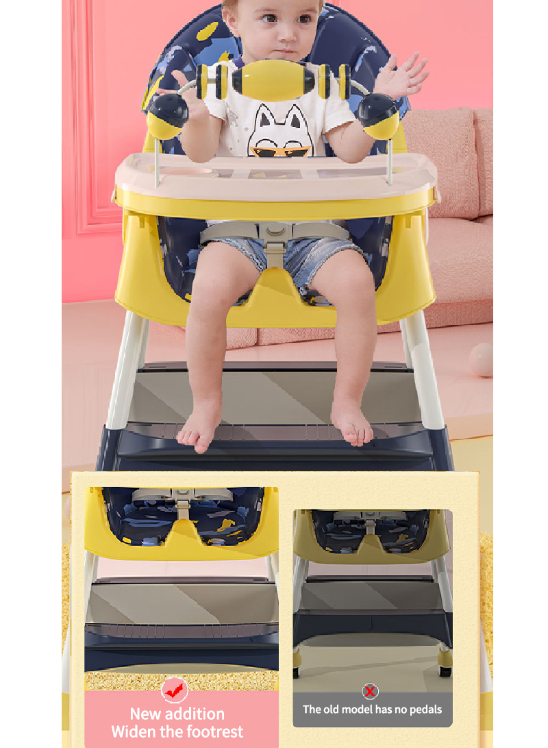 Children's Multifunctional Foldable Dining Chair Portable Baby Dining Table