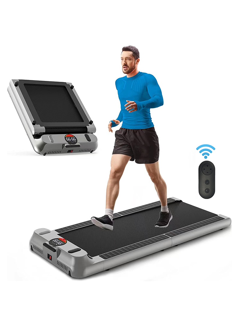 Speed 1-6km/h Foldable Treadmill Walking Pad Smart Jogging Exercise Fitness Equipment,Low Noise Footstep Induction Speed Control